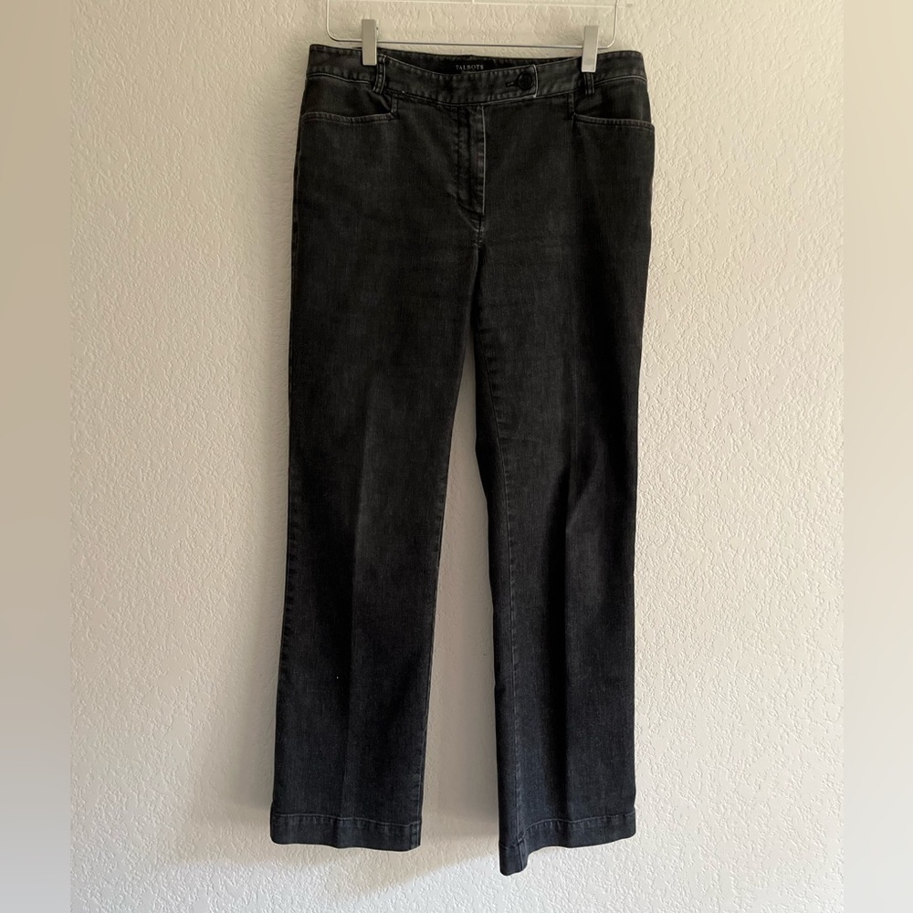 TALBOTS Signature Denim in distressed black size 8 - Picture 2 of 13